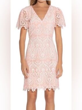 Shoshanna light Pink Lace Mini Dress Size 12